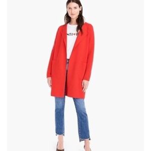 J.Crew 365 Juliette Cardigan Women XS Open Front Longline‎ Knit Sweater Jacket